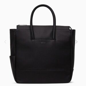 Matt & Nat Black Percio Vegan Diaper Bag